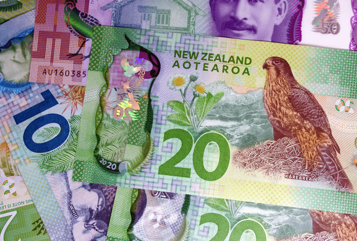 New Zealand Dollar banknotes.